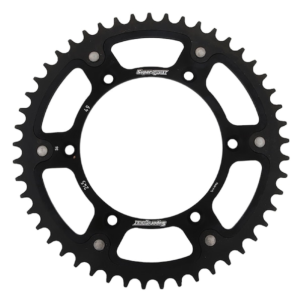 Supersprox Black Stealth Sprocket For Yamaha YZ125, YZ250 1999-2018 RST-245-49-BLK - main